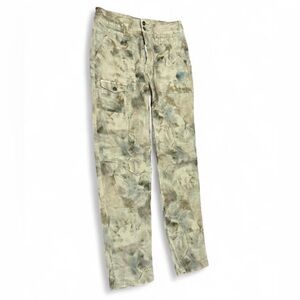 Anthro Anthropologie Wanderer Tie Dye Cargo Pants Size 24 Utility Cotton Linen